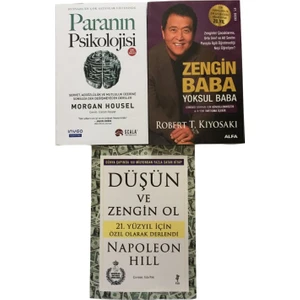 Paranın Psikolojisi - Zengin Baba Yoksul Baba - Düşün ve Zengin Ol 3 Kitap