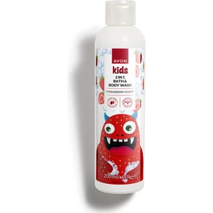 Kids 2 Si 1 Arada Çocuklar Için Çilek Kokulu Banyo ve Vücut Yıkama 200 Ml.