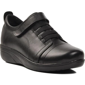 ROAD240 Siyah  Deri Kadın Günlük Ayakkabı