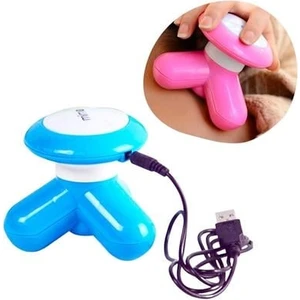 Buffer® 3 Başlıklı Titreşimli USB Şarjlı Mini El Masaj Aleti