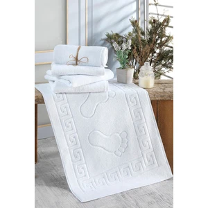 Type 1 Otel Ayak Havlusu 1 Adet Banyo Paspası Ayak Havlusu Nakışlı / Işlemeli 1 Parça Pamuklu 50 x
