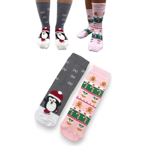 Ciho Socks Cciho Socks Daily 2 Çift Kız Çocuk Penye Pamuklu Okul Çorabı