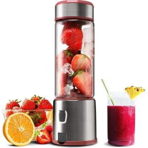 A Plus Şarjlı 6 Bıçaklı Buz Kırıcı Meyve Metal Blender Özelleştirilmiş Taşınabilir Mini Blender
