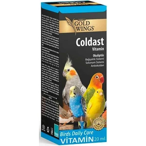 Gold Wings Kanarya Vitamini Muhabbet Kuşu Vitamini Papağan Vitamini Solunum Soğuk Algınlığ I Enfek Siyon Bağışık Lık Destek Vitamin 20 ml