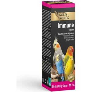 Gold Wings Kanarya Vitamin Muhabbet Kuşu Vitamini Papağan Vitamini Bağışıklığı Metabolizması Enfeksiyonu Multivitamin Destek Vitamin 20 ml