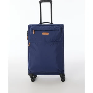 Lacivert Unisex 41X67X26 cm Orta Boy Çekçekli Kumaş Valiz 028 Orta