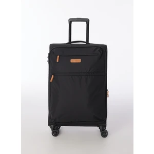 Siyah Unisex 41X67X26 cm Orta Boy Çekçekli Kumaş Valiz 28