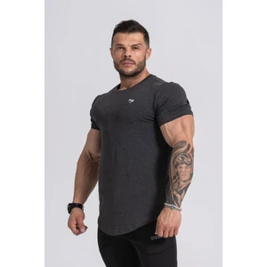 Erkek Spor T-Shirt  | Siyah Melanj | Workout Tanktop |