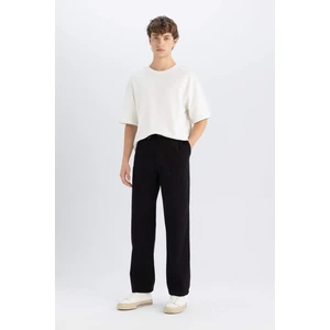 %100 Pamuk Yazlık Jogger Pantolon Wide Leg Bol Rahat Kesim Paraşüt Beli Bağcıklı Geniş Bol Paça C9159AX24AU