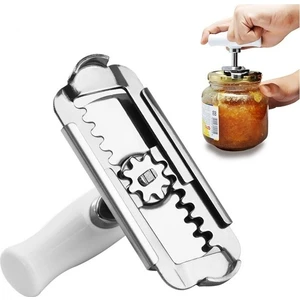 Amkobnu Three Beans Manuel Ayarlanabilir Paslanmaz Çelik Kolay Can Kavanoz Açacağı 1 4 Inç Cap Kapak Açacağı (Yurt Dışından)