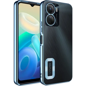 Vivo Y16 Kılıf Kamera Korumalı Logo Gösteren Omega Kapak