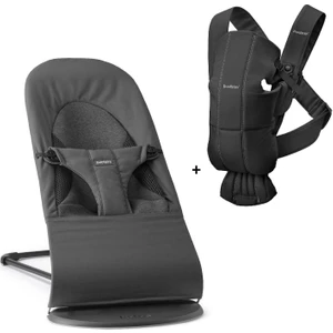 Babybjörn Balance Soft Woven Jersey Üçlü Kumaş Yenidoğan Seti  / Dark Grey