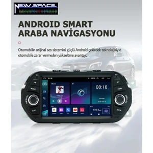 New Space Fiat Egea Tuşlu Android 4gb Ram 64GB Rom Carplay Navigasyon Multimedya