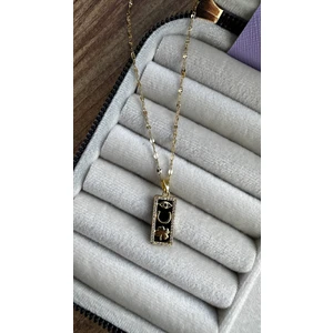 Queen Accessory Çelik Şans Kolye