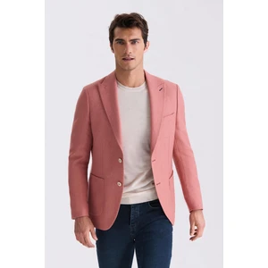Yavru Agzı Slim Fit Sivri Yaka Erkek Ceket