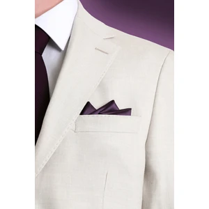 Hatem Saykı Mor Düz Klasik Saten Cep Mendili