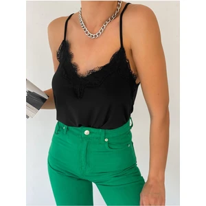 Be Chic Siyah Dantelli Atlet