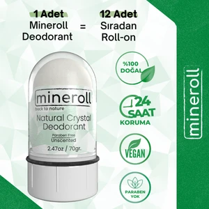 Doğal Kristal Tuz Vegan Deodorant 70g