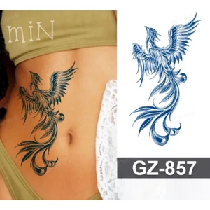 1 Aylık Gerçekci  Ankakuşu  Geçici Dövme  Tattoo  Su  Geçirmez