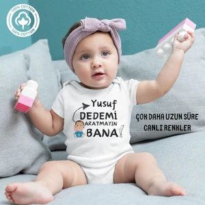 Aratmayın Bana Yazılı Kişiye Özel Kız Bebek Zıbın