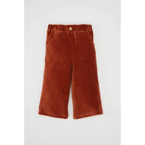 Kız Bebek Beli Lastikli Fitilli Kadife Pantolon D4996A524WN