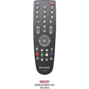 KK0161 Arçelik - Beko LCD (Rc-Ad1) Kumanda