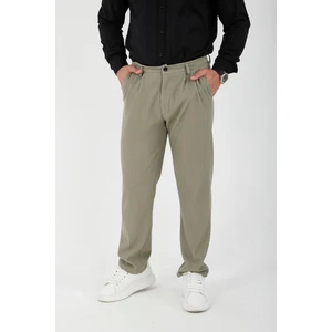 Fitilli Baggy Kalıp Erkek Pantolon - Haki