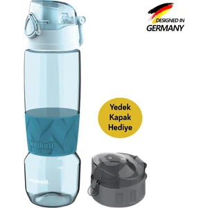 Rosso Switch Turkis Bpa Içermez 650 ml Tritan Kırılmaz Suluk - Su Matarası - Yedek Kapak Hediyeli