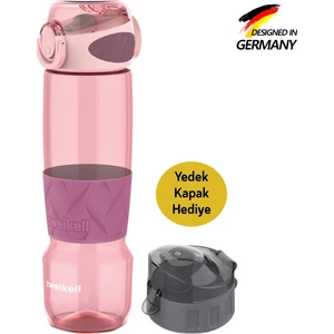 Rezon Switch Rose Bpa Içermez 650 ml Tritan Kırılmaz Suluk - Su Matarası - Yedek Kapak Hediyeli