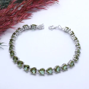 Sultanit Taşlı Gümüş Bileklik