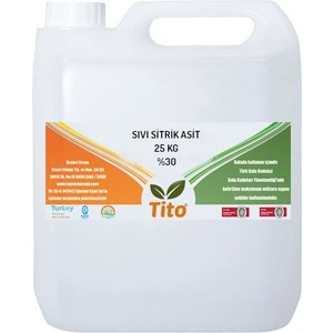 SSA30 Sıvı Sitrik Asit - 25 kg