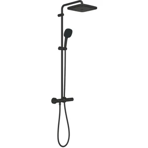 Tempesta System 250 Cube Duvara Monte Termostatik Bataryalı Duş Sistemi - 266892431 Mat Siyah