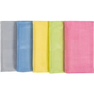 5'li Mikrofiber Temizlik Bezi 42X70 cm Polyamid Cam Mutfak Ayna Tv Masa Musluk Fırın Temizleme Bezi