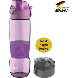 Rosso Switch Violett Bpa Içermez 650 ml Tritan Kırılmaz Suluk - Su Matarası - Yedek Kapak Hediyeli