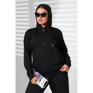 Enfi Giyim Fermuarlı Kapüşonlu Hırka Sweatshirt