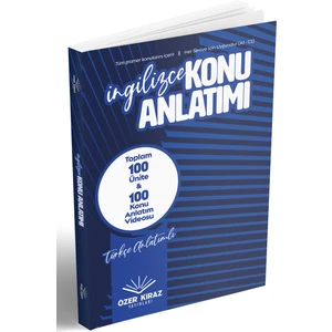Özer Kiraz Yayınları İngilizce Konu Anlatımı