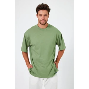 Alexander Gardi Alexandergardı Yırtmaçlı Basic Oversize T-Shirt (UN-70418)