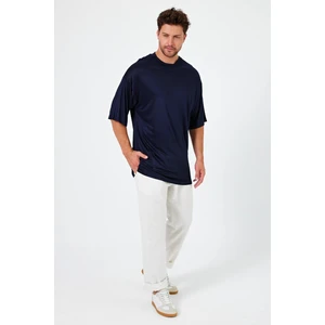 Alexander Gardi Alexandergardı Yırtmaçlı Basic Oversize T-Shirt (UN-70418)