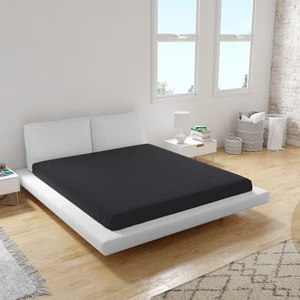 Premium Siyah 90X200 Tek Kişilik Lastikli Penye Çarşaf