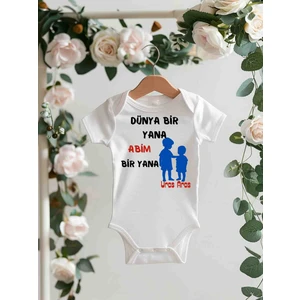 Isimli Bebek Zıbın Çıtçıtlı Atlet Kişiye Özel Baskı Isimli