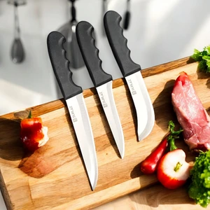 3 Parça Mutfak Bıçak Seti Et Bıçağı Sebze Bıçağı Eko Serisi
