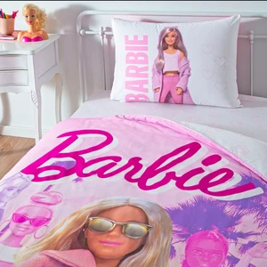 Lisanslı Barbie Pink Power Tek Kişilik Pamuk Nevresim Takımı