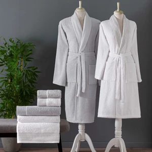 Zen Pure Cotton Pamuk Aile Set Açık Gri Beyaz