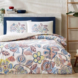 Cecilia Ranforce Tek Kişilik Nevresim Takımı Mavi