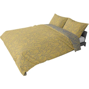 King Size Saten Nevresim Seti Sarı