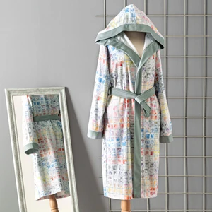 Charmian Pamuk L/XL Genç Bornoz Çok Renkli