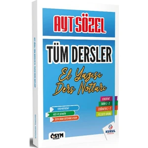 Kurul Yayıncılık 2025 AYT Sözel Tüm Dersler El Yazısı Ders Notları