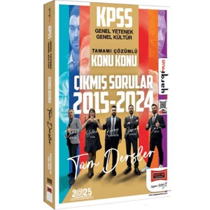 Yargı Yayınevi 2025 KPSS GK-GY 2015-2024 Tamamı Çözümlü Konu Konu Çıkmış Sorular