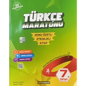 Maraton Yayıncılık 7. Sınıf Türkçe Maratonu Konu Özetli Etkinlikli Kitap - Kubilay Oral
