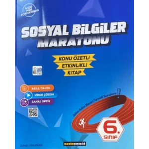 Maraton Yayıncılık 6. Sınıf Sosyal Bilgiler Maratonu Konu Özetli Etkinlikli Kitap - Zühdü Mavras
